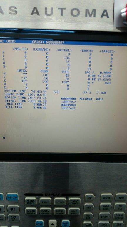 50 X, 20 Y, 25 Z, Haas VF-4D, 2005
