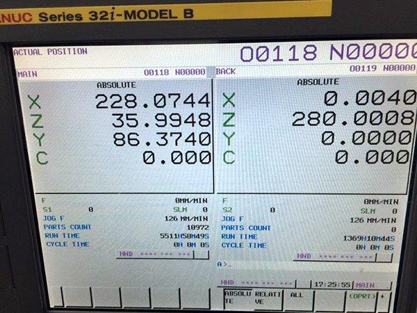 3/4 TSUGAMI S205, Fanuc 31ITB, 2014, Mist Coll, Iemca Elite