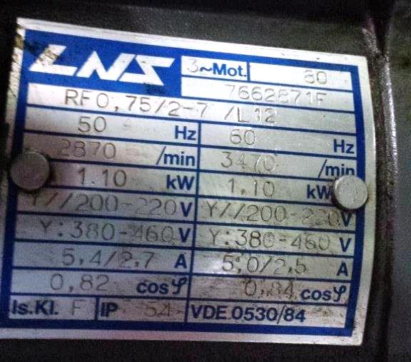 ELECTRICAL PANEL & HYDRAULIC TANK ONLY FOR LNS MINI-SPRINT S2, 1993, S/N 45302