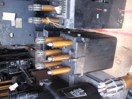 1200 Amp, WESTINGHOUSE, F124A, 4160 V., 1953, DRAWOUT, SAF-2 SOLENOID MECH;-1