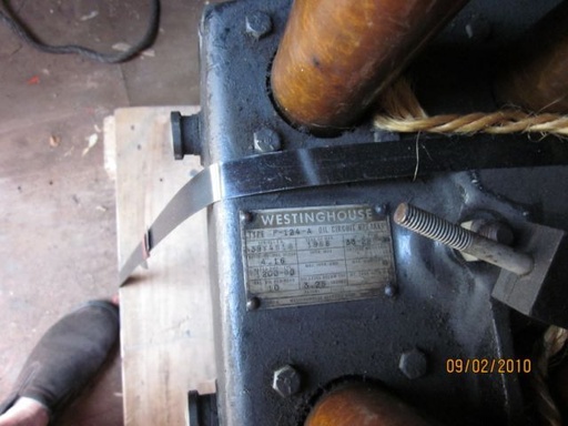 1200 Amp, WESTINGHOUSE, F124A, 4160 V., 1953, DRAWOUT, SAF-2 SOLENOID MECH;-1