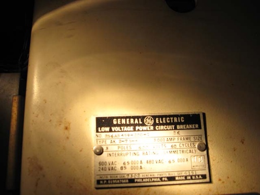 3000 Amp, GENERAL ELECTRIC, AK2-75-4, 480 V., OUTDOOR;-1