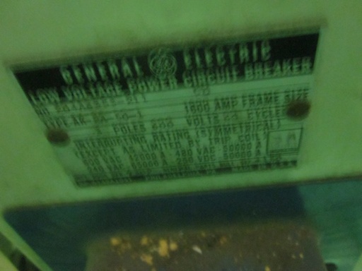 1600 Amp, GENERAL ELECTRIC, AK-2A-50, 480 V., OUTDOOR;-1