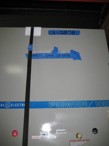 3000 Amp, GENERA ELECTRIC, VB-4.16-350-0, 4160 V., EO/DO, ML 17, 125 VDC