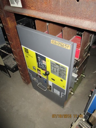 3200 Amp, SQUARE D, DS-632, 635 V., E/O, D/O, 120 VAC, L,S,I,G