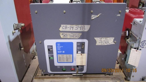 1200 Amp, WESTINGHOUSE, 50VCP-W-250, 4160 V., 125 VDC CL & TR: -1