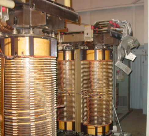 2500/3333 KVA, GE, Pri. 12000 V, D, Sec. 460 V, Y, CORE & COILS, DRY TYPE: -1