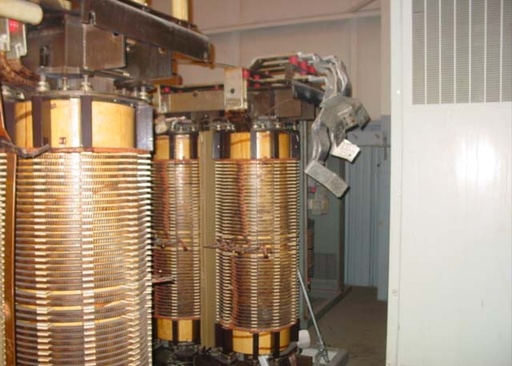 2500/3333 KVA, GE, Pri. 12000 V, D, Sec. 460 V, Y, CORE & COILS ONLY: -1