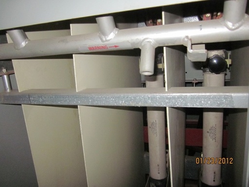 600 Amp, WESTINGHOUSE, No. WLI, 15000 V., INDOOR, FUSED DISCONNECT SWITCH: -01