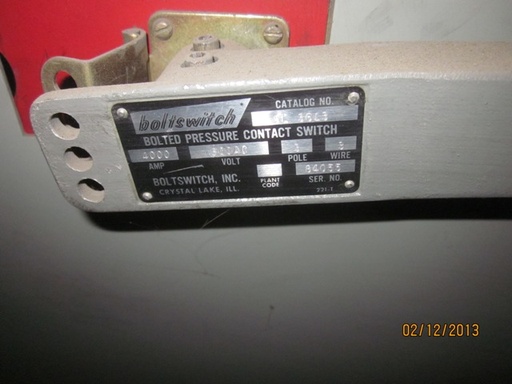 4000 Amp, COOPER, No. SL3613, 600 V, BOLTED PRESSURE SWITCH, 4000 A FUSES: -1