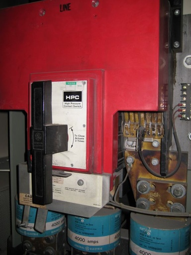 4000 Amp, GE, THPC-3640, 600 V., HIGH PRESSURE, FUSED, CONTACT SWITCH: -1