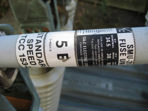 200 Amp, S & C, No. SMD-20, 34500 V., FUSED, HOOK STICK DISCONNECTS: -3