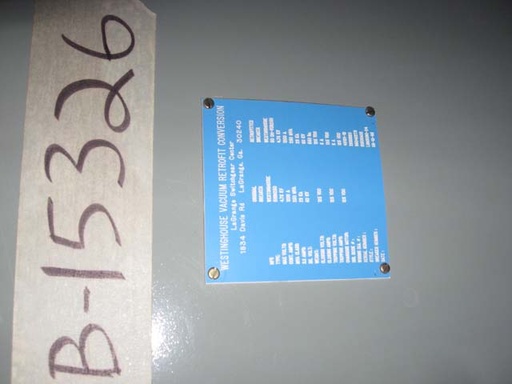 1200 Amp, WESTINGHOUSE, 50VCPWR250, 4160 V., VACUUM RETROFIT OF 50DH250