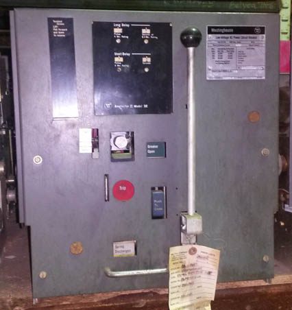 1600 Amp, WESTINGHOUSE, DS416, 480 V., M/O, D/O, AMPTECTOR II, L,S: -1