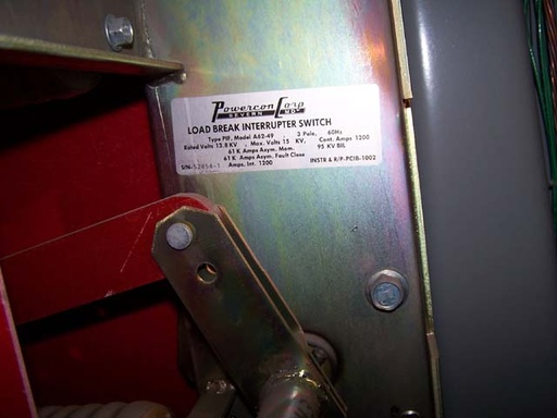 1200 Amp, POWERCON, No. A62-49, 13800 V., 1995, NON-FUSED - 1