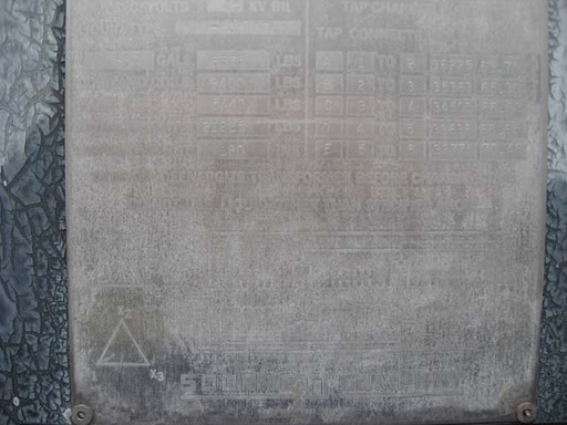 4000/5000 KVA, Pri 34500 D, Sec 600 D, SQUARE D, SUBSTATION - 1