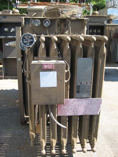1000/1288 KVA, Pri 13800 D, Sec 480Y/277, ABB, SILICONE, SUBSTATION
