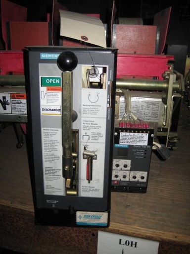 1600 Amp, SIEMENS, RLX-1600, 600 V., MO/DO, HIGH INTERRUPT, STATIC TRIP III;