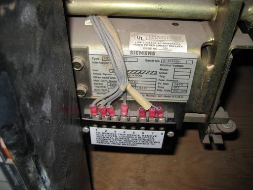 1600 Amp, SIEMENS, RLF-1600, 600 V., 1990, MO/DO, STATIC TRIP III;