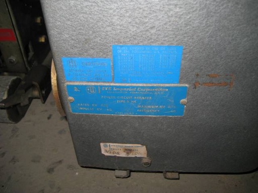 3000 Amp, ITE, 5HK-350, 4160 V., 125 VDC, E/O, D/O