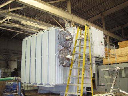 5000/7000 KVA, Pri 26400 D, Sec 4160Y/2400, ALLIS CHALMERS, LOAD TAP CHANGING