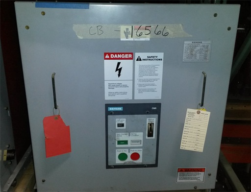 1200 Amp, SIEMENS, 5GMI-350-1200-78, 4160 V., 120 VAC CLOSE & TRIP, E/O, D/O:1