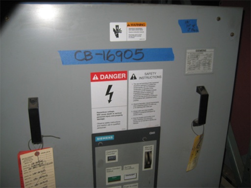 1200 Amp, SIEMENS, 15-GMI-500-1200-37, 15 KV, 1993, 120 VAC CLOSE, 240 VDC TRIP