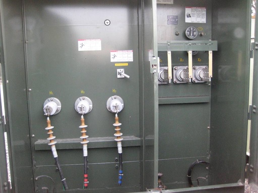 1500 KVA, Pri 13200 D, Sec 480 D, 2003, SQ.D, PADMOUNT, LIVE FRONT/RADIAL FEED;
