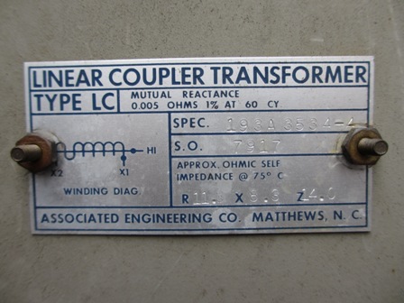 1200 Amp, GENERAL ELECTRIC, FKA-72.5-27000-2, 72.5 KV, 1972, 125 VDC, ML-14-0:1
