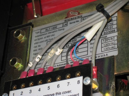 1600 Amp, SIEMENS, RLF-1600, 600 V., 2001, ELECTRICALLY OPERATED, DRAW-OUT:1