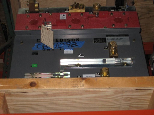 1200/2000 Amp, CUTLER HAMMER, VCP-W GROUND & TEST DEVICE, 15 KV, E/O, D/O:1