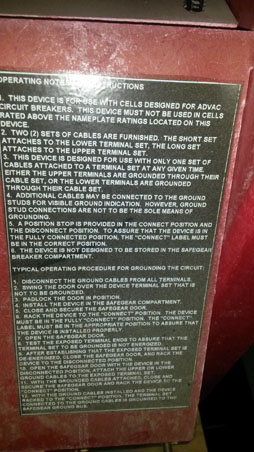 2000 Amp, ABB, ADVAC GROUND & TEST DEVICE, 15 KV:1