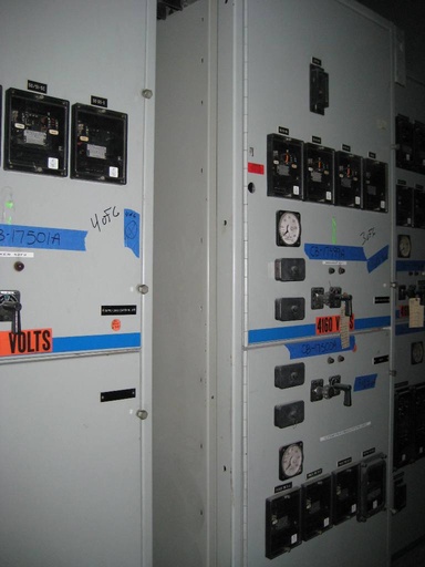 1200 Amp, GENERAL ELECTRIC, VB1-4.16-250-1, INDOOR SWITCHGEAR LINE-UP