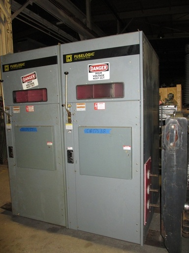 600 Amp, SQUARE D, No. HVL/FUSELOGIC, 15000 V., 2000, FUSED, INDOOR, 120V TRIP:1