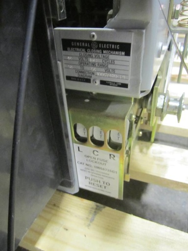 1600 Amp, GENERAL ELECTRIC, WPF-16, 480 V., E/O, D/O, 48 VDC, BELL ALARM, LSIG