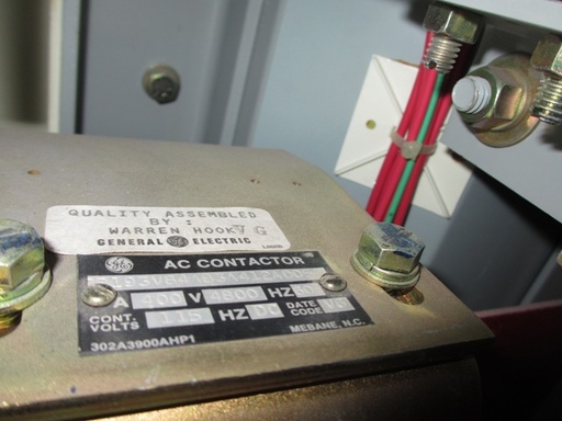 750 HP, 400 AMP, GE, 4800V, LATCHING, FULL VOLTAGE, VACUUM, FUSED, CR7160A118KM