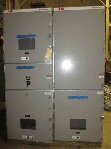 3000 Amp, ABB, ADVAC, 4160 V., SWITCHGEAR CABINET