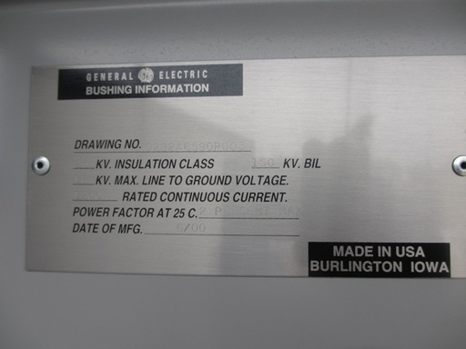 1200 Amp, GENERAL ELECTRIC, PVDB2 25.8-20-0, 28 KV, 2000, VACUUM, 125 VDC:1
