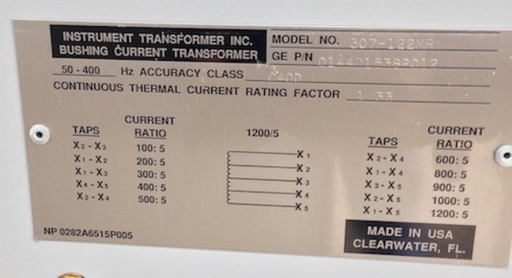1200 Amp, GENERAL ELECTRIC, PVDB2 25.8-20-0, 28 KV, 125 VDC CLOSE & TRIP
