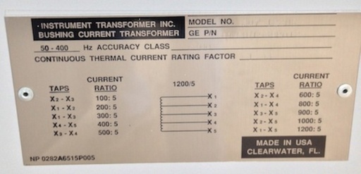 1200 Amp, GENERAL ELECTRIC, PVDB2 25.8-20-0, 28 KV, 125 VDC CLOSE & TRIP