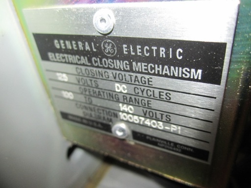 4000 Amp, GENERAL ELECTRIC, WPS-40, 635 V., 120 VAC CLOSE & TRIP