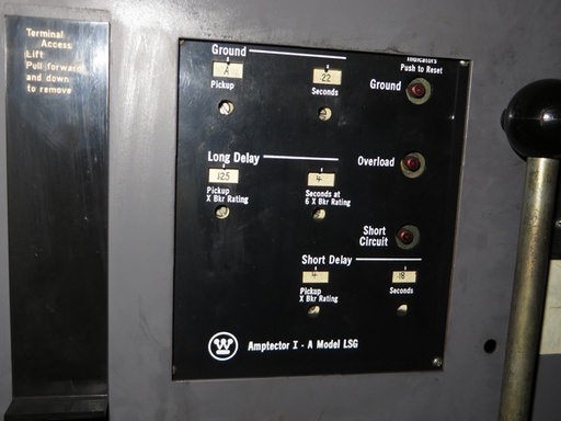 4000 Amp, WESTINGHOUSE, DS-840, 480 V., MO/DO, 85 KA, 120V UV, AMPTECTOR LSG