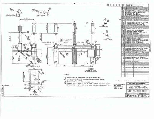 2000 Amp, ABB, HPL 145/25 A1, 123 KV, 125 VDC C&T, LIVE TANK, BLG1002 MECH
