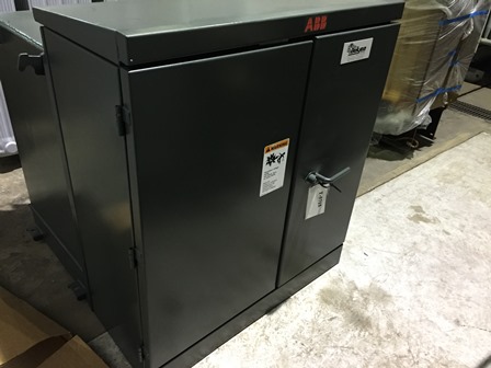 225 KVA, Pri 4160 D, Sec 208Y/120, ABB, DEAD FRONT, LOOP FEED, FUSED