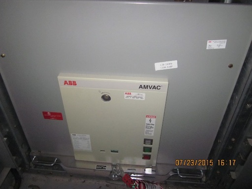 1200 Amp, ABB, AMVAC, 4160 V., 2009, ELECTRICALLY OPERATED, UNUSED:1