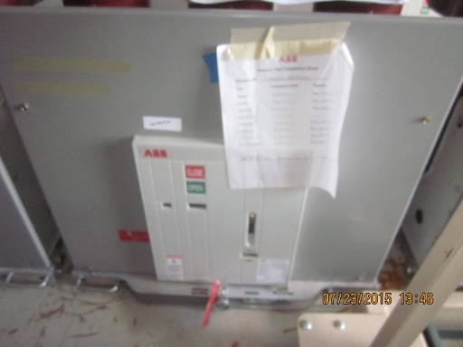 1200 Amp, ABB, ADVAC, 15 KV, 125 CLOSE & TRIP, UNUSED:1
