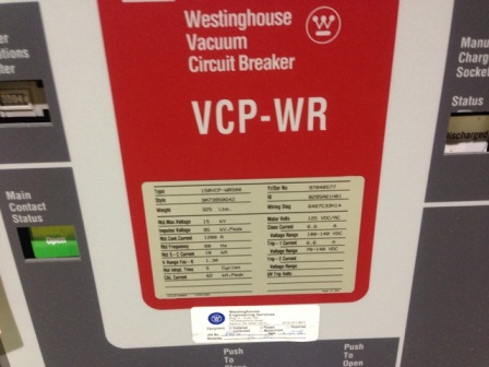 1200 Amp, WESTINGHOUSE, DST-15-500VRF, 15 KV, 1997, 125 VDC CLOSE & TRIP:1