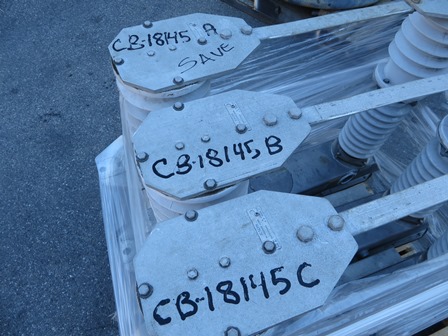 400 Amp, JOSLYN VARMASTER VBM, 38 KV, VACUUM SWITCH FOR SUB. CAPACITOR&REACTOR