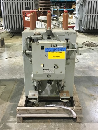 1200 Amp, GENERAL ELECTRIC, AM7.2-500-6H, 7.2 KV, 125 VDC CLOSE & TRIP