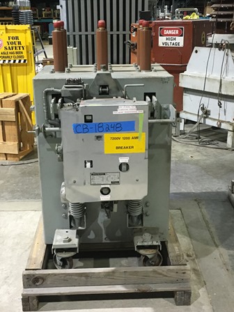 1200 Amp, GENERAL ELECTRIC, AM7.2-500-6H, 7.2 KV, 125 VDC CLOSE & TRIP